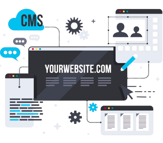 CMS Web Development Illustration
